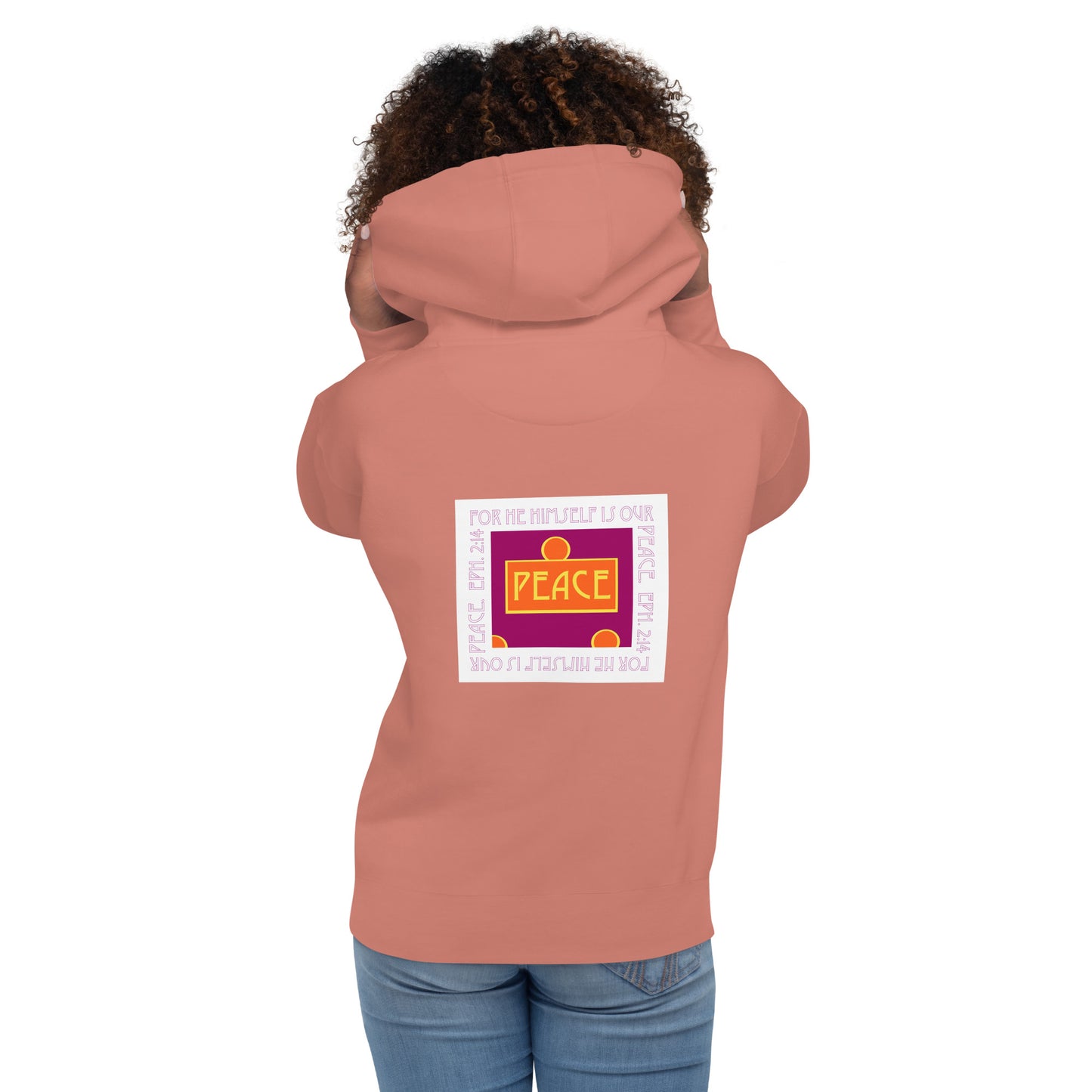 Vivid Orange - Peace Sweatshirt Hoodie