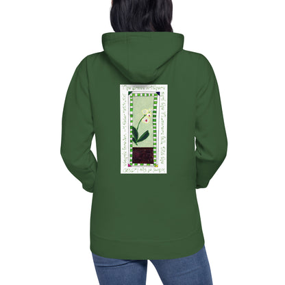 Lively Green - White Orchid Sweatshirt Hoodie