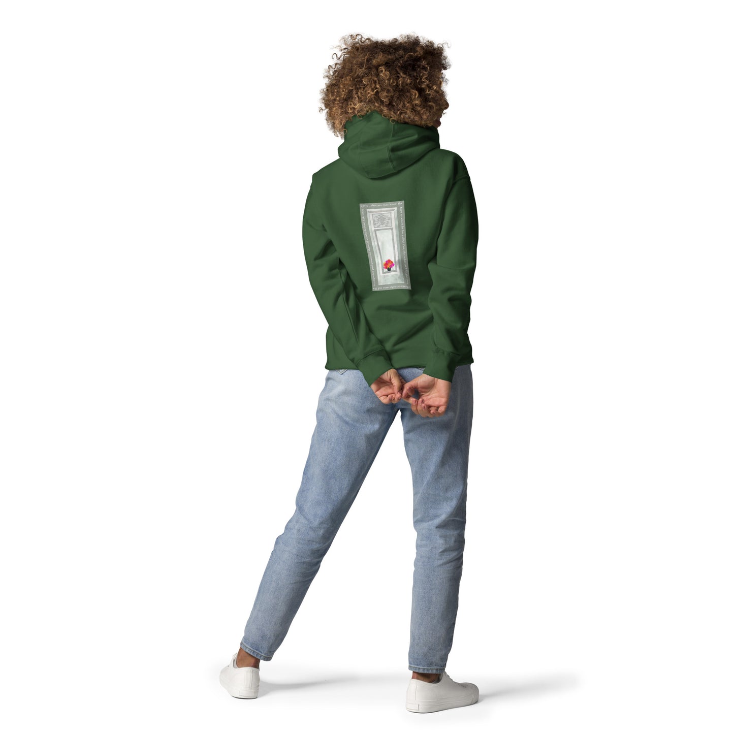 Lively Green - Flowers in the Window Sweatshirt Hoodie