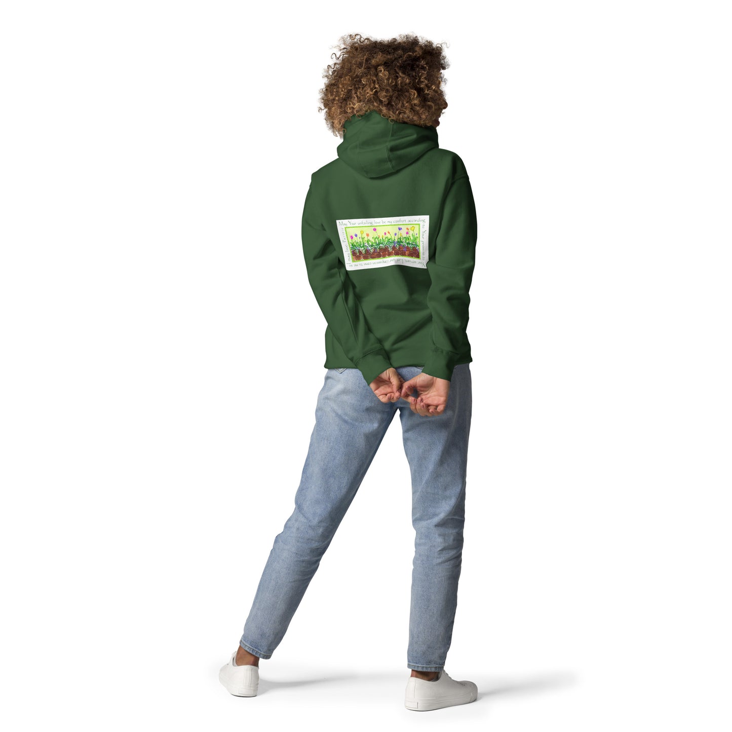 Lively Green - Spring Tulips Sweatshirt Hoodie