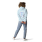 Heavenly Blue - Jeweled Cross Sweatshirt Hoodie