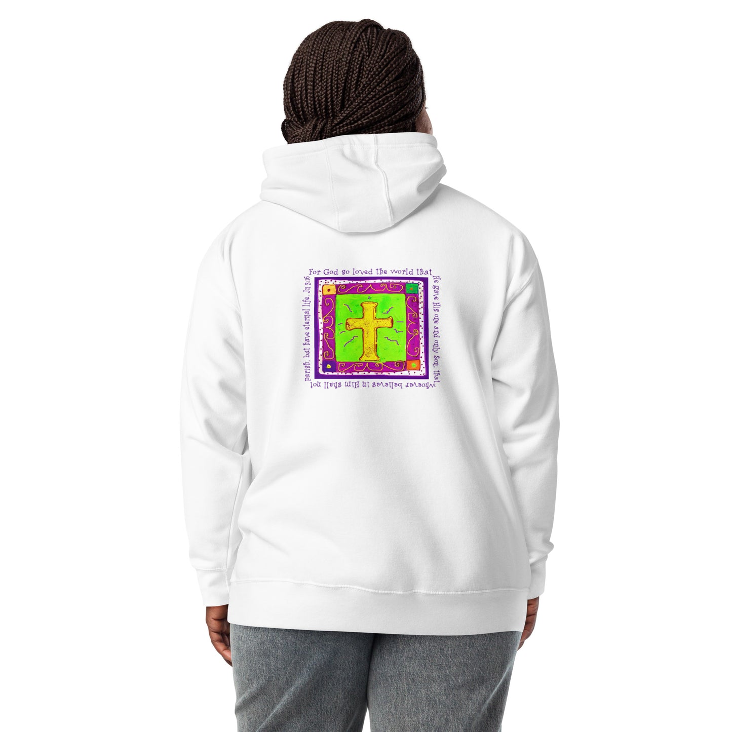 Vibrant Yellow - The Golden Cross Sweatshirt Hoodie