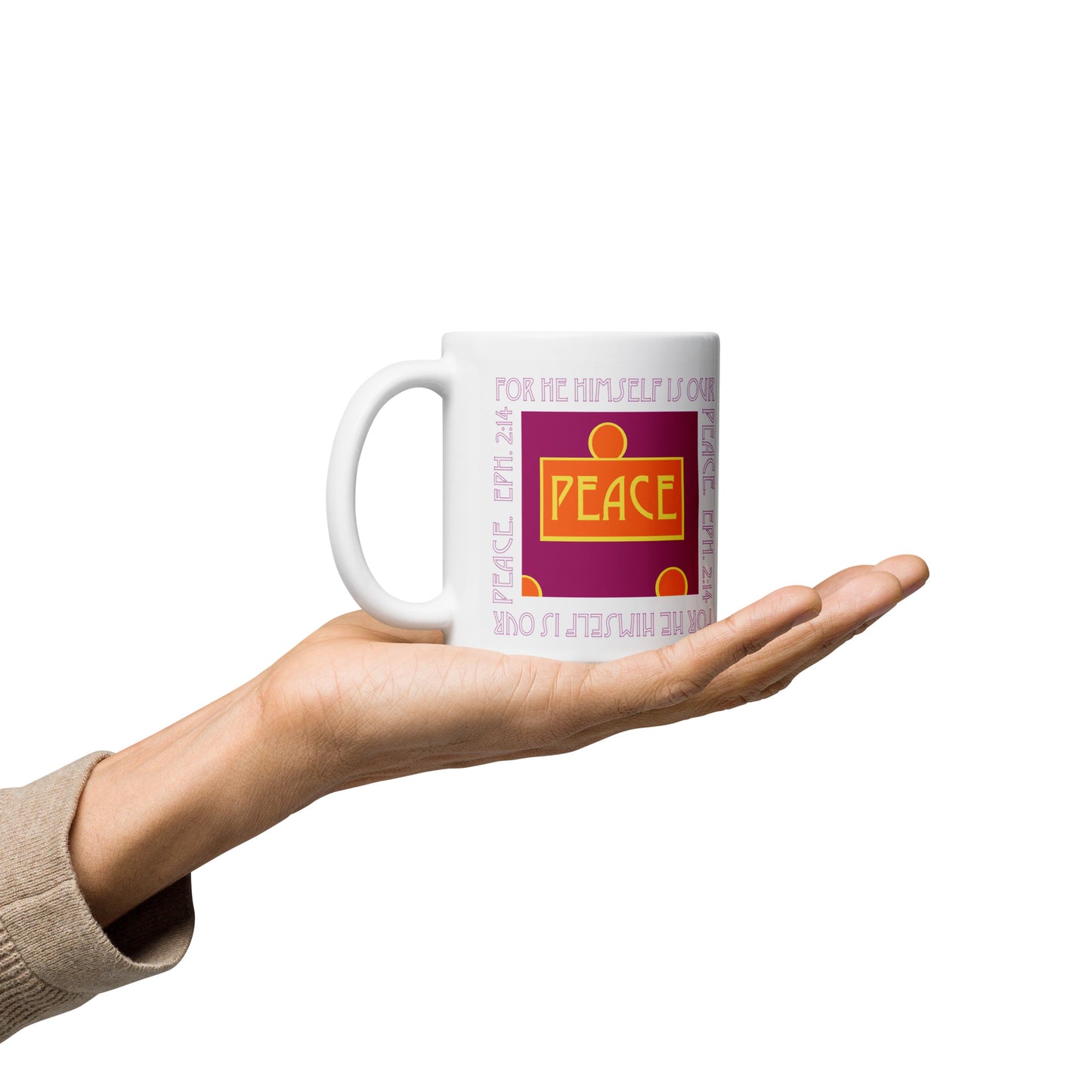 Vivid Orange - Peace Mug