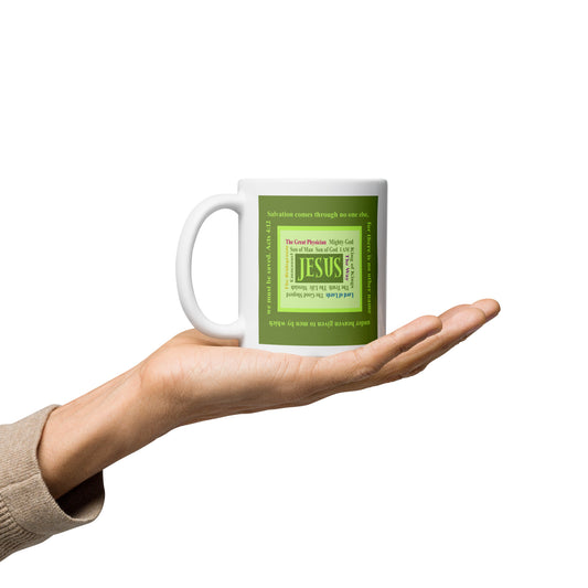 Lively Green - Names of Jesus Mug