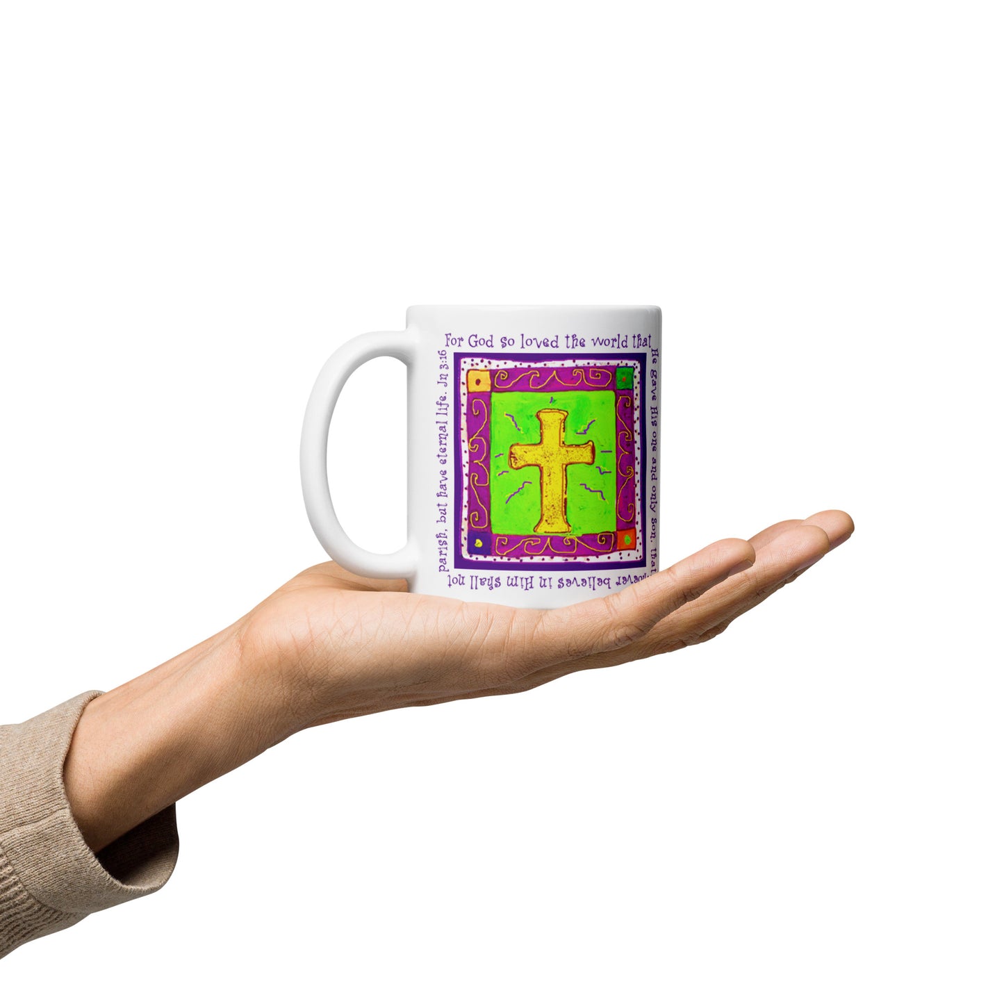 Vibrant Yellow - The Golden Cross Mug