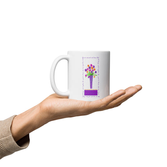 Deep Purple - Tall Purple Vase Mug