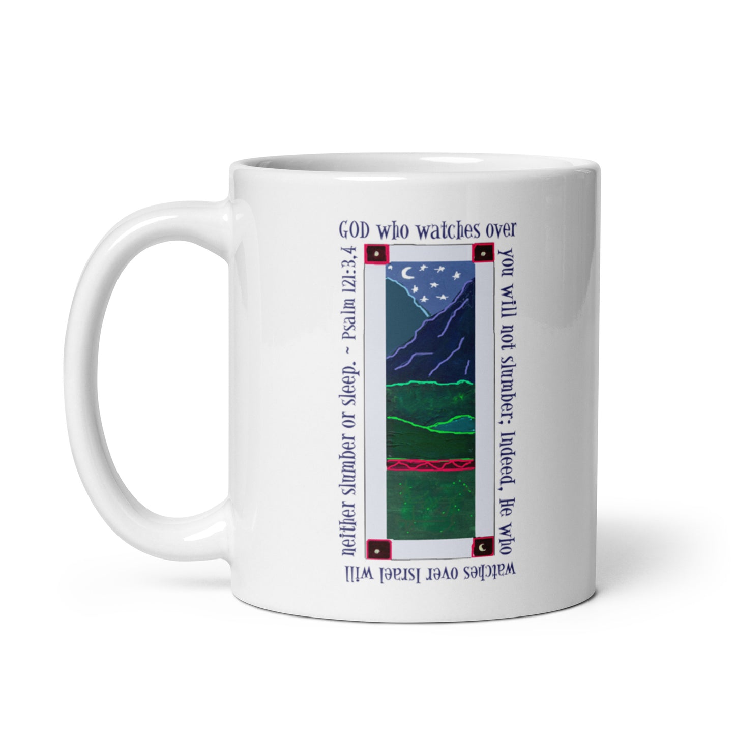 Heavenly Blue - God Will Not Slumber Mug