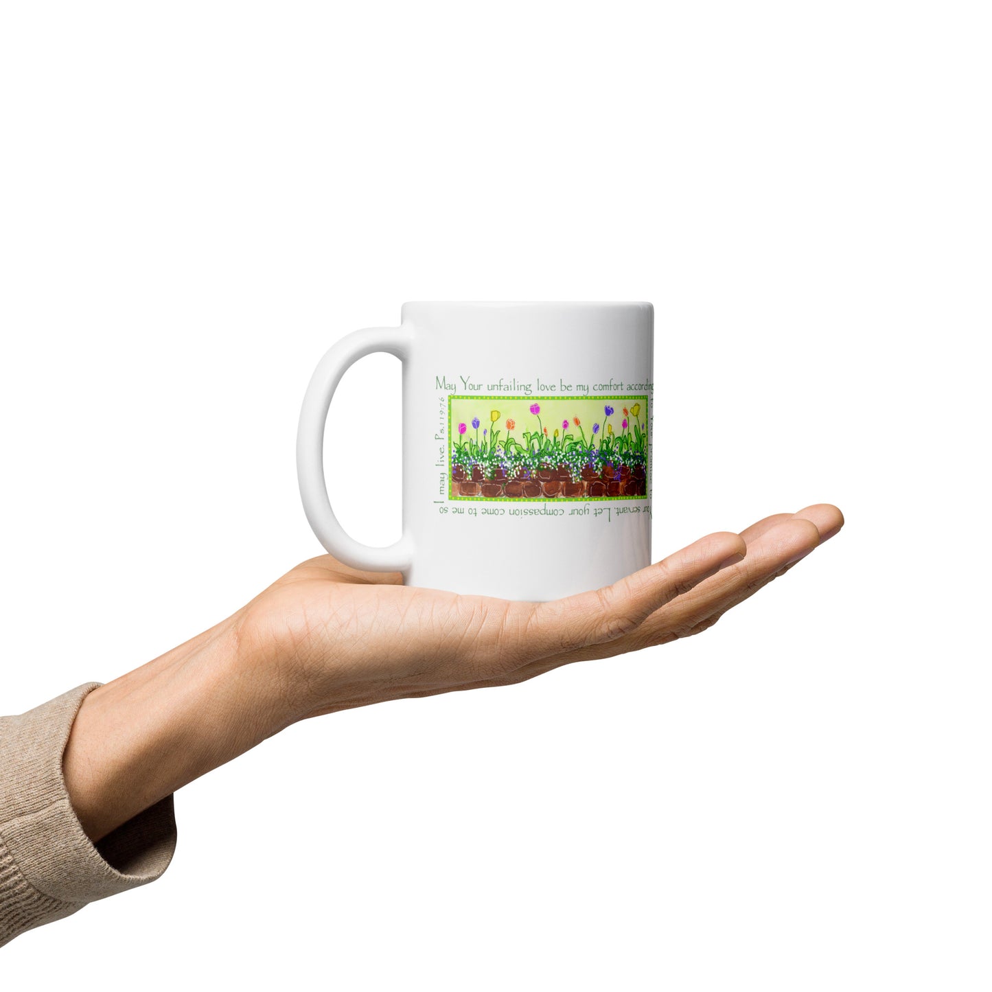 Lively Green - Spring Tulips Mug