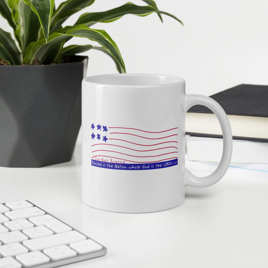 Heavenly Blue - Funky Flag Mug