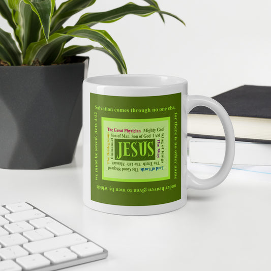 Lively Green - Names of Jesus Mug