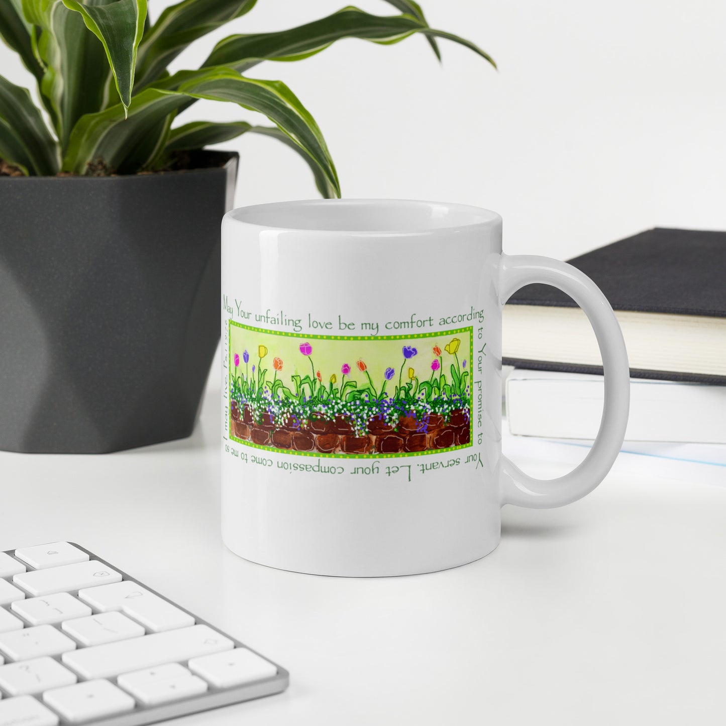 Lively Green - Spring Tulips Mug