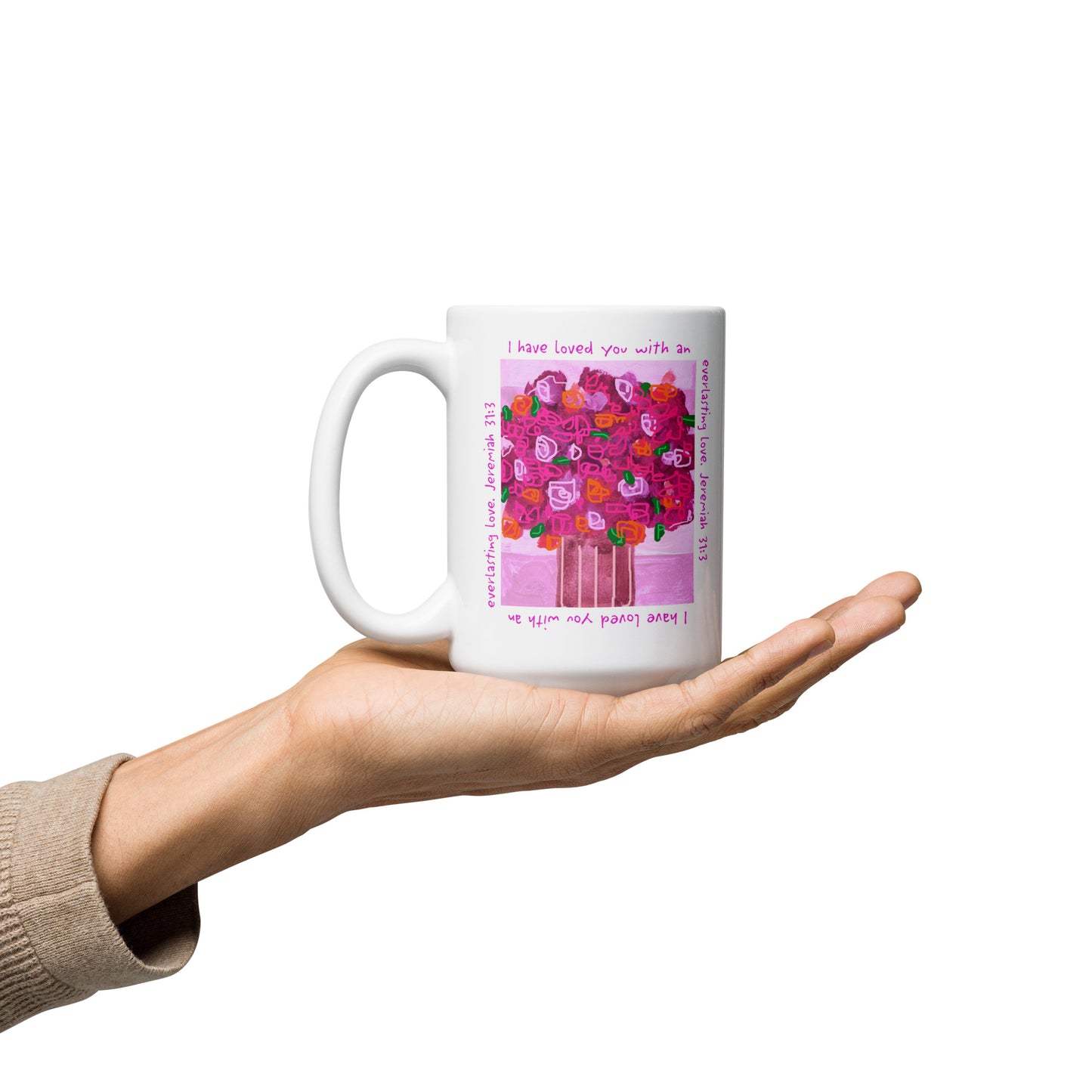 Bright Pink - Stripe Mug