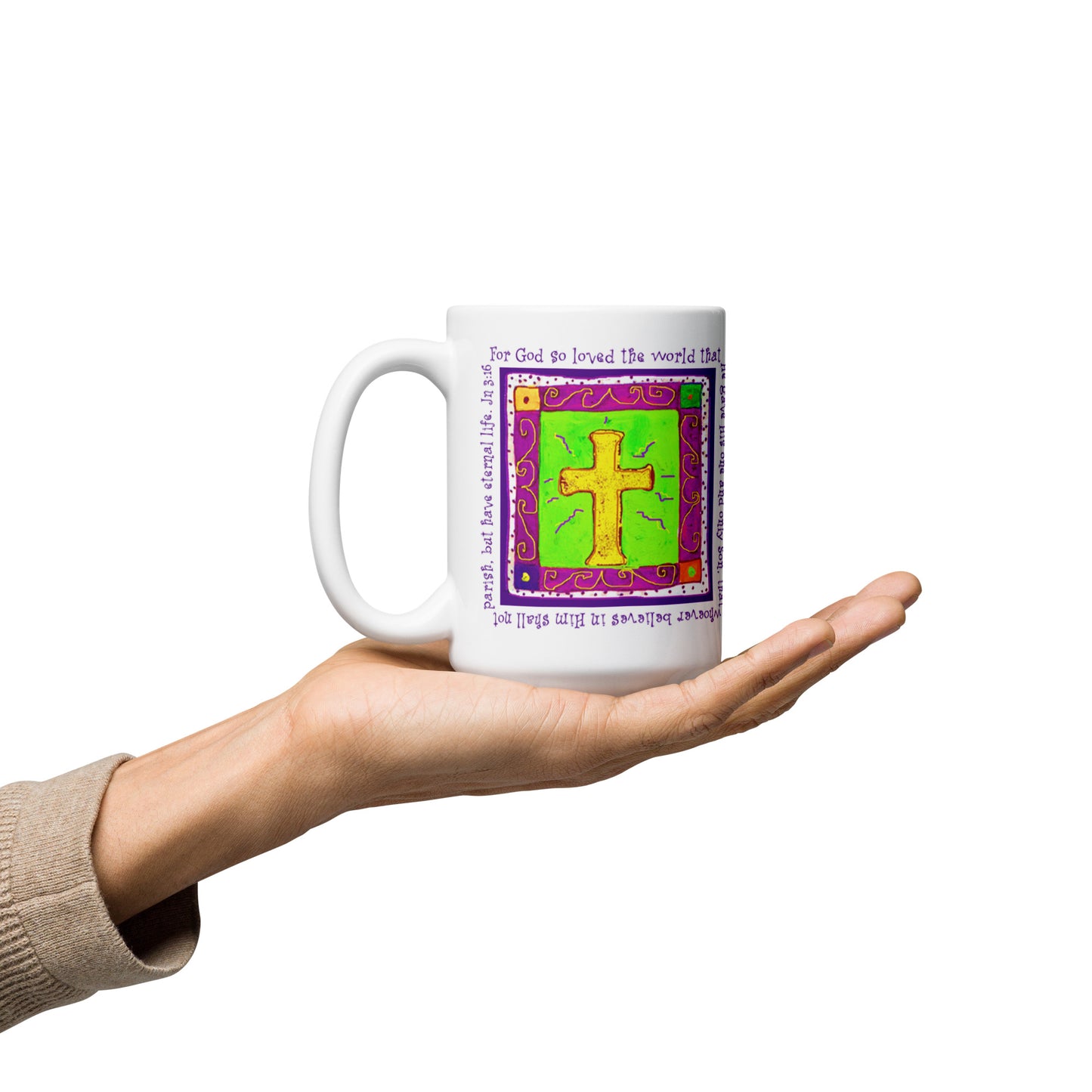 Vibrant Yellow - The Golden Cross Mug