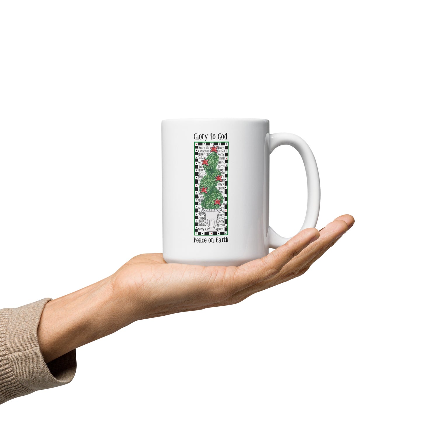 A Very Merry Christmas - A Swirling Topiary Mug