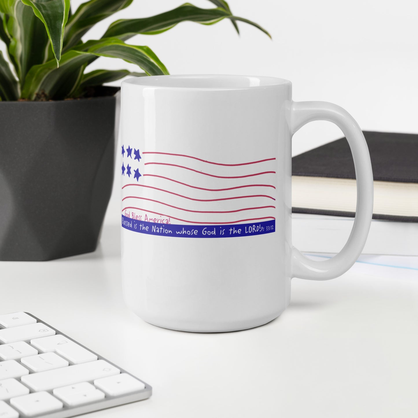 Heavenly Blue - Funky Flag Mug