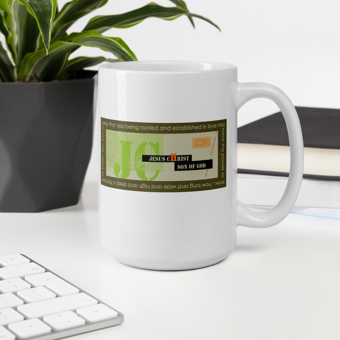 Lively Green - Modern Jesus Mug