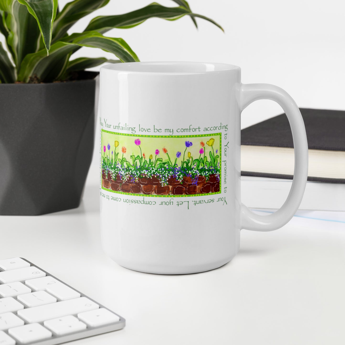 Lively Green - Spring Tulips Mug