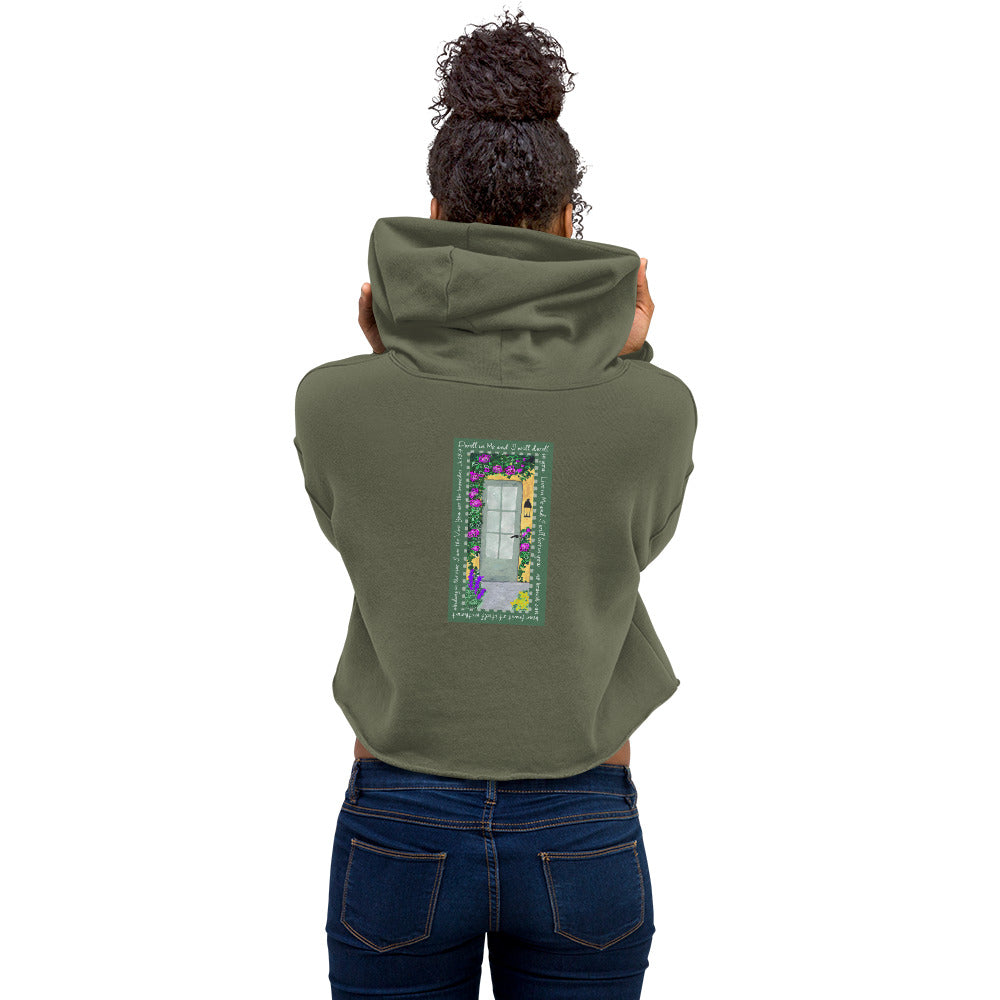 Lively Green - Vine Sweatshirt Crop Hoodie