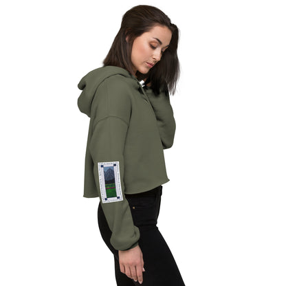 Heavenly Blue - Mountain Sweatshirt Crop Hoodie