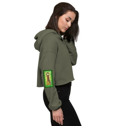 Lively Green - Beautiful in Time Sweatshirt Crop Hoodie