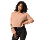 Vibrant Yellow - Tall Tulips Sweatshirt Crop Hoodie