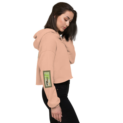 Lively Green - Modern Jesus Sweatshirt Crop Hoodie