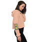 Vibrant Yellow - Tall Tulips Sweatshirt Crop Hoodie