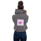 Bright Pink - Roses in a Bowl Sweatshirt Crop Hoodie