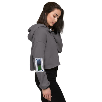 Heavenly Blue - Mountain Sweatshirt Crop Hoodie