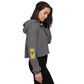 Vibrant Yellow - Tall Tulips Sweatshirt Crop Hoodie
