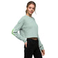 Lively Green - Jeweled Cross Sweatshirt Cropped