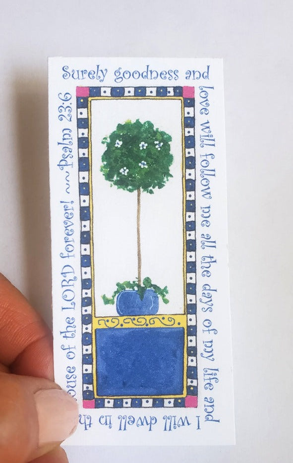 Heavenly Blue Topiary Magnet