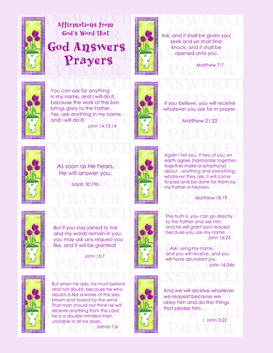 Affirmations from God - God Answers Prayers