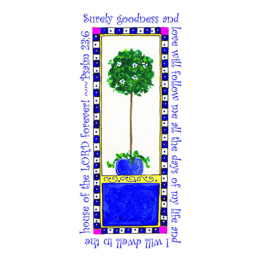 Heavenly Blue Topiary Magnet
