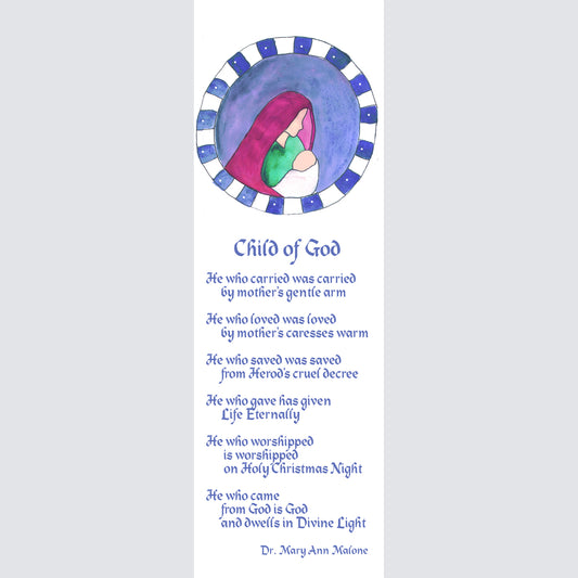 A Very Merry Christmas - Child of God Bookmark