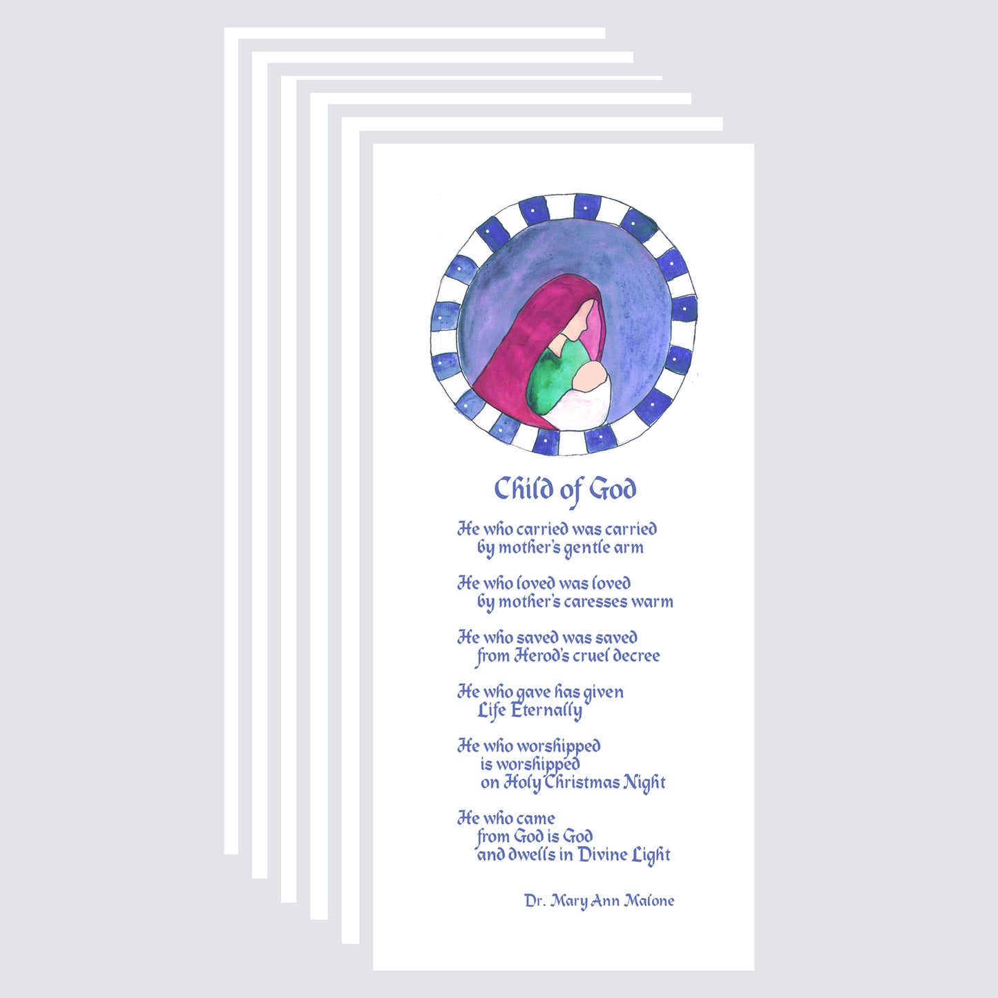 A Very Merry Christmas - Child of God Note Cards (Six Cards)