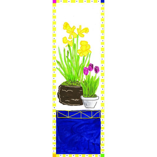 Vibrant Yellow - Daffodils and Tulips Bookmark