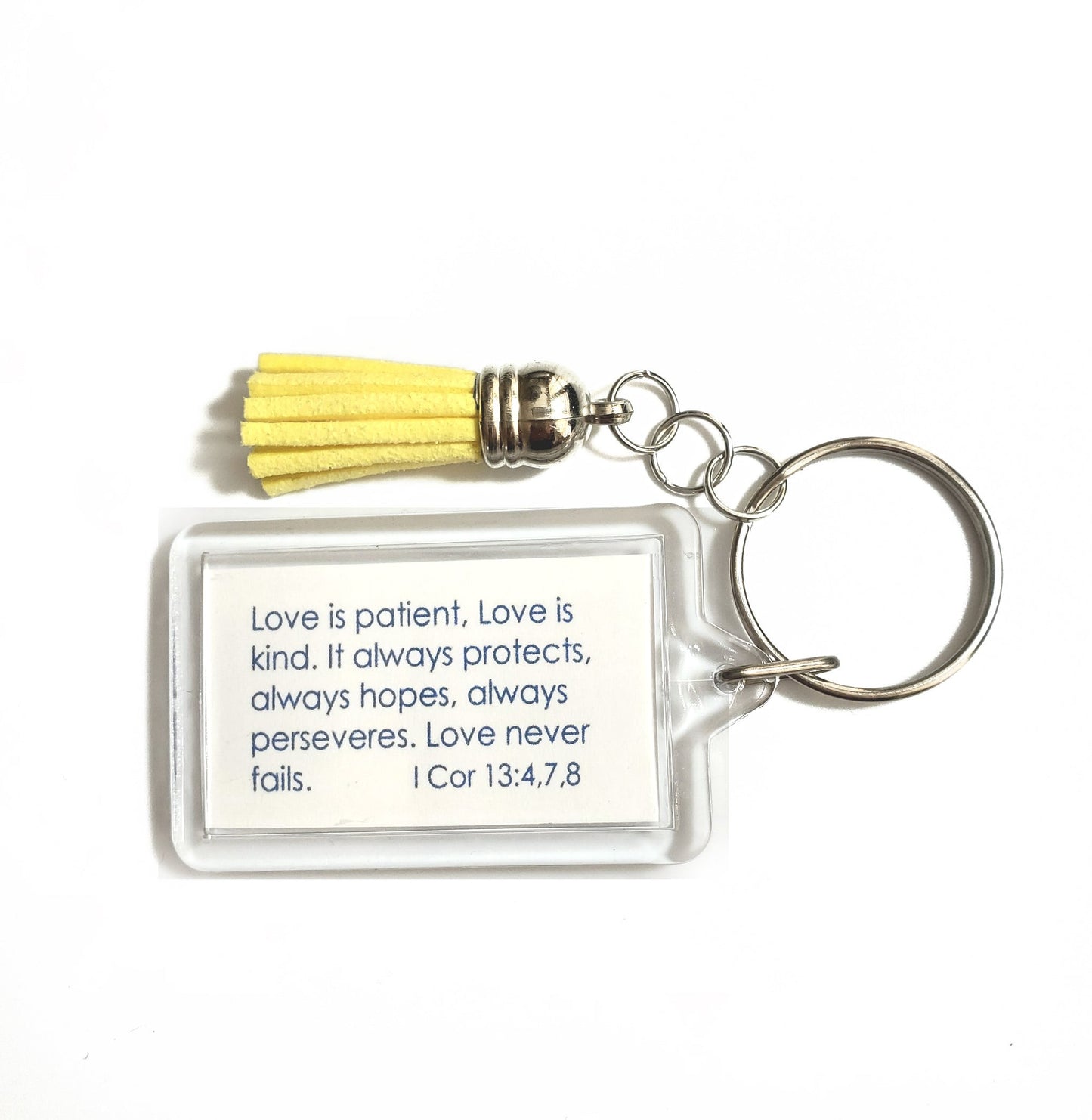Vibrant Yellow - Daffodils and Tulips Key Ring