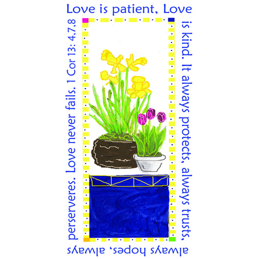 Vibrant Yellow - Daffodils and Tulips Magnet