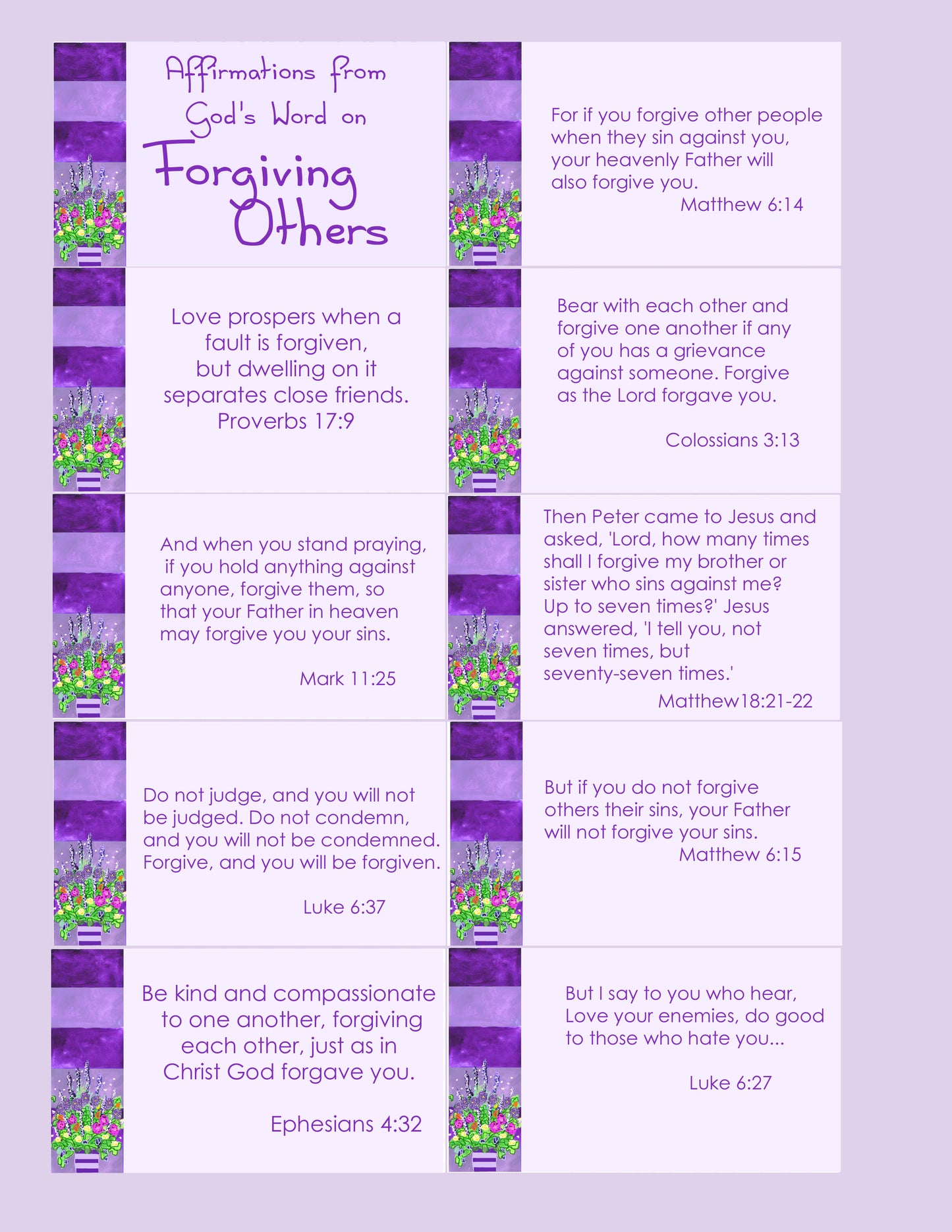 Affirmations from God - Forgiving Others