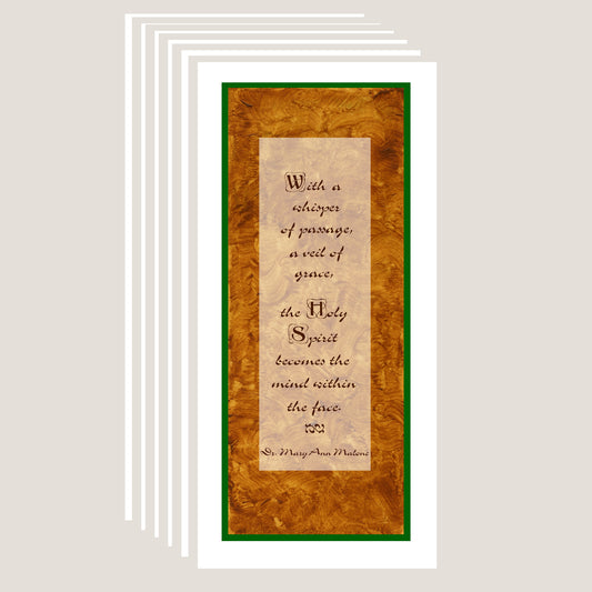 Vivid Orange - God's Poetry Note Card (Six Cards)