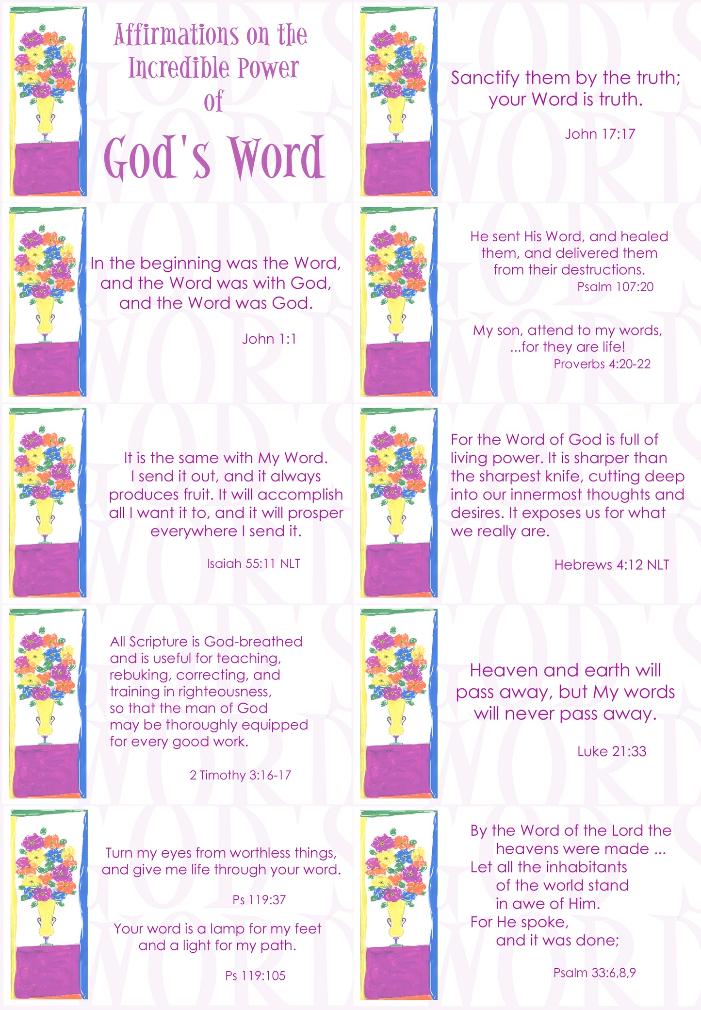 Affirmations from God - Incredible Power of God's Word