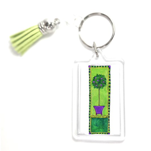 Lively Green - Topiary Keyring