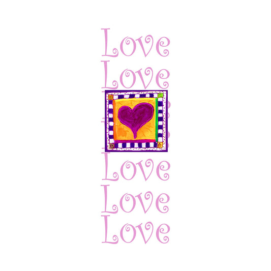 Bright Pink - Heart Bookmark - Love