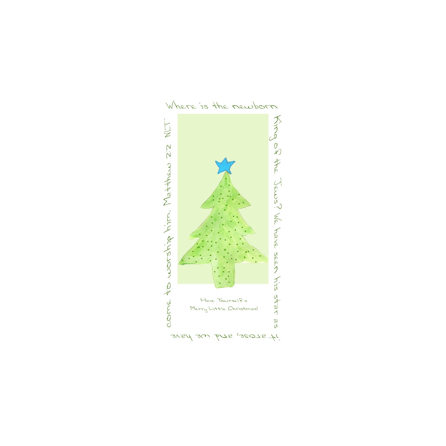 A Very Merry Christmas - Merry Little Tree Magnet