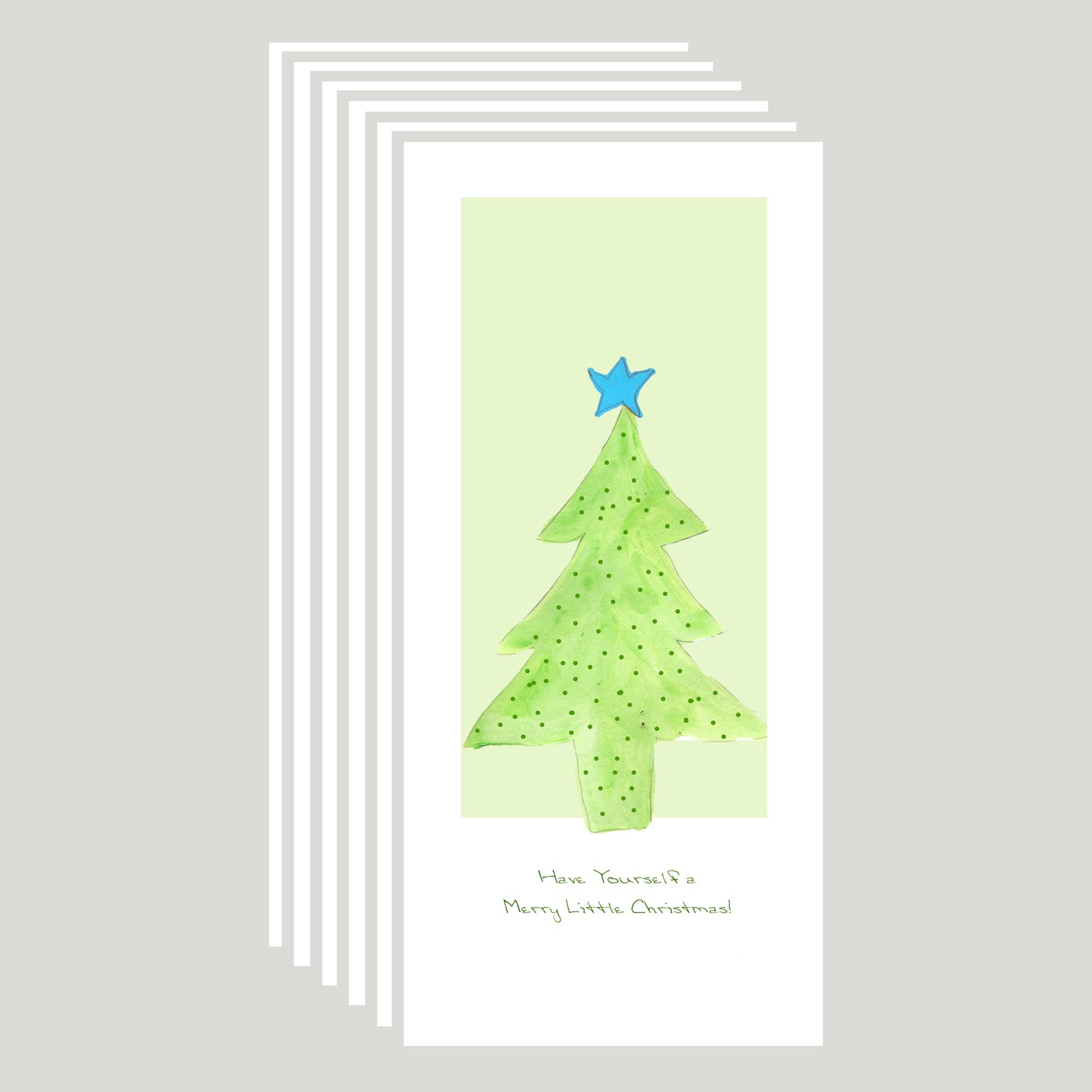 A Very Merry Christmas - Merry Little Tree Note Cards (Six Cards)