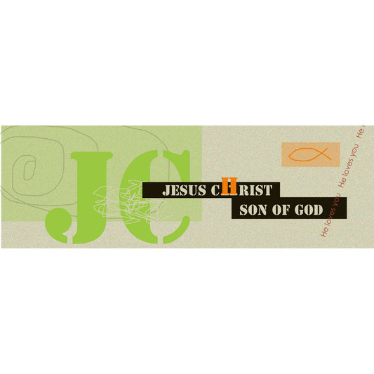 Lively Green - Modern Jesus Bookmark