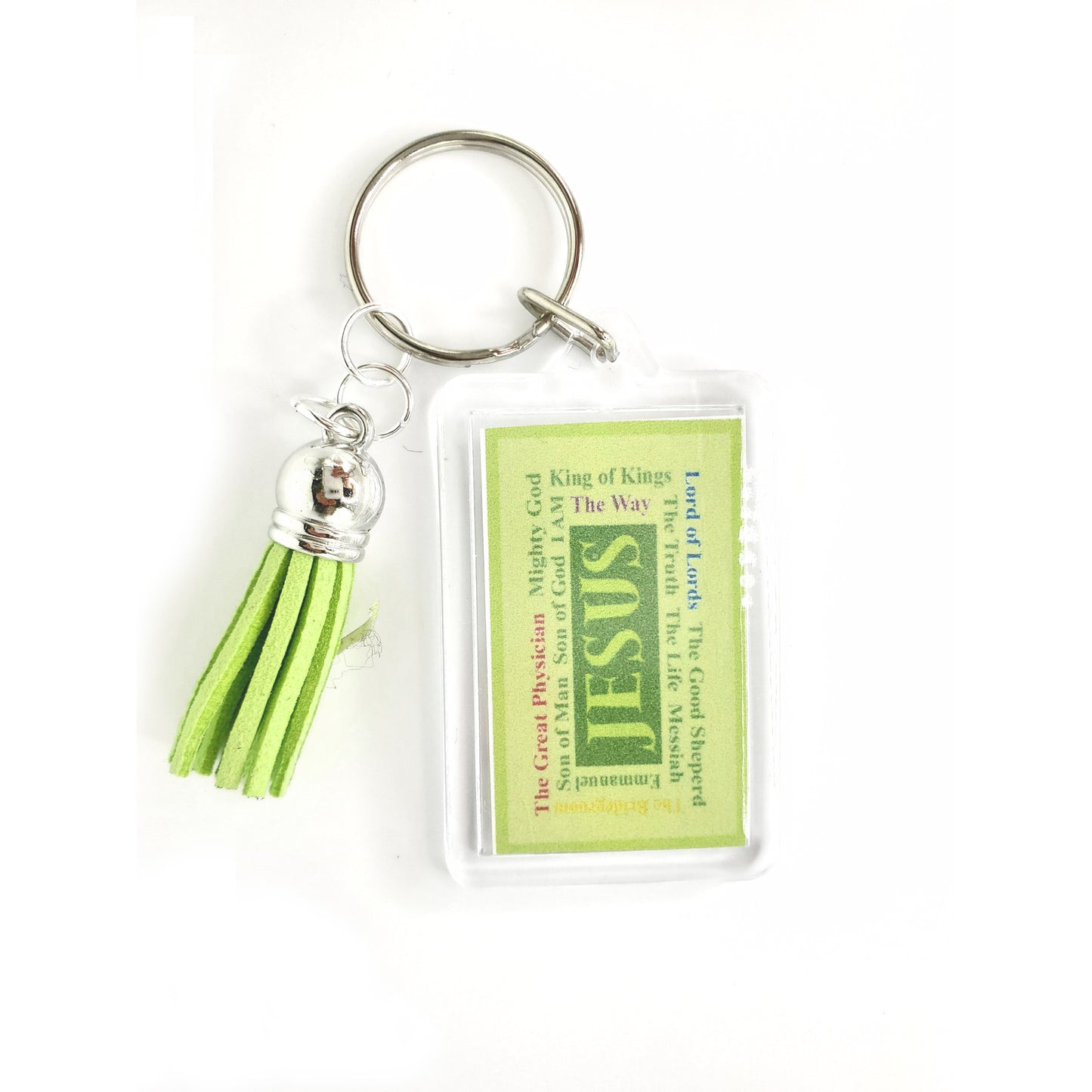 Lively Green - Names of Jesus Keyring