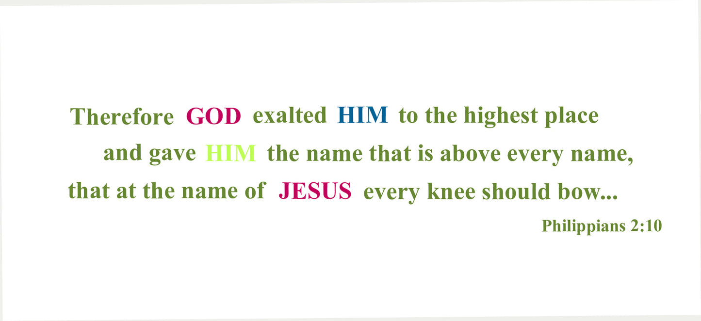 Lively Green - Names of Jesus Note Card (Single Card)