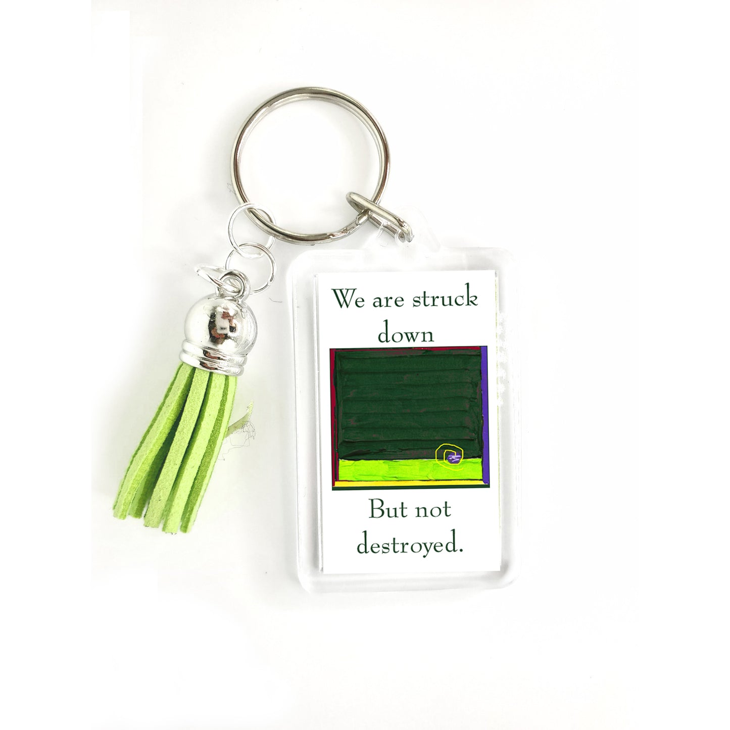 Lively Green - From Affliction to Glory Keyring